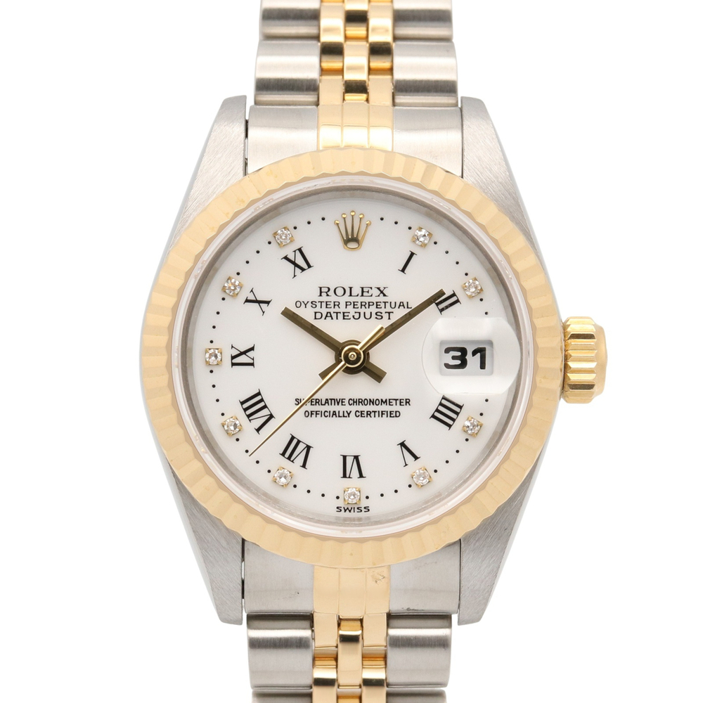 Rolex Datejust W-series watch, 18K (yellow gold), stainless steel, ladies', w...